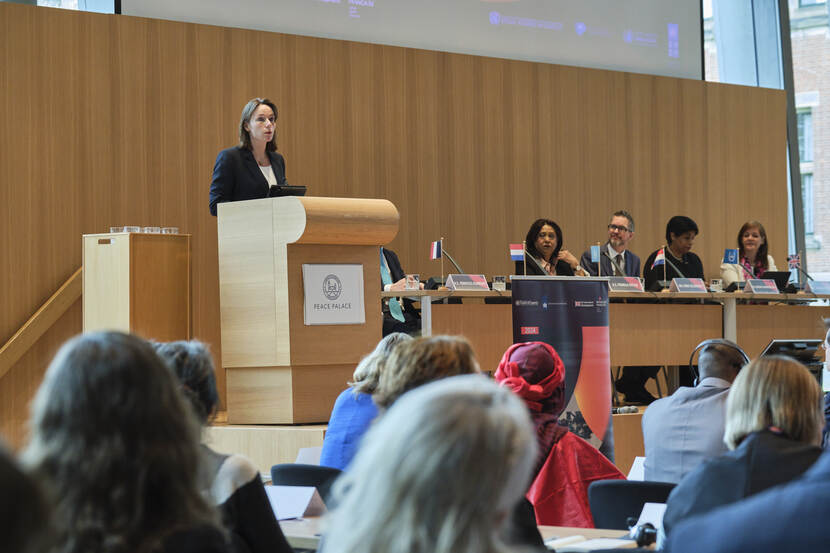 Minister of Foreign Affairs Hanke Bruins Slot speeches at the International Conference of Prosecutors on Accountability for Conflict-Related Sexual Violence